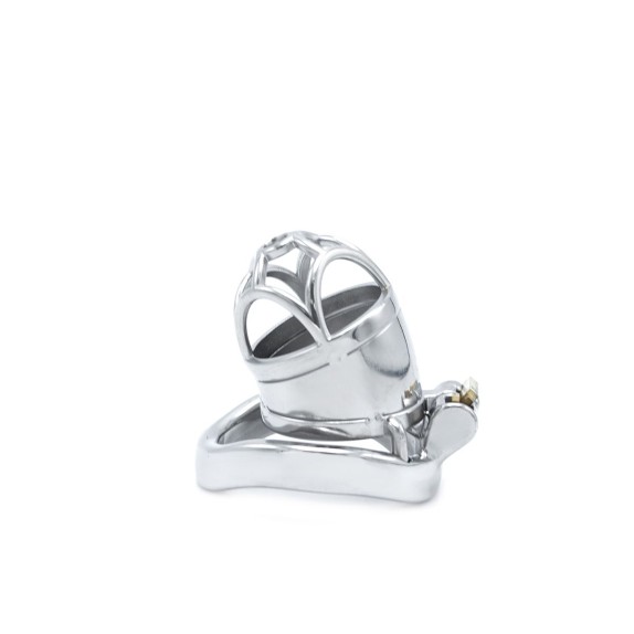 CINTURA DI CASTITA' PICCOLA IN ACCIAIO SHORT CHASTITY DEVICE