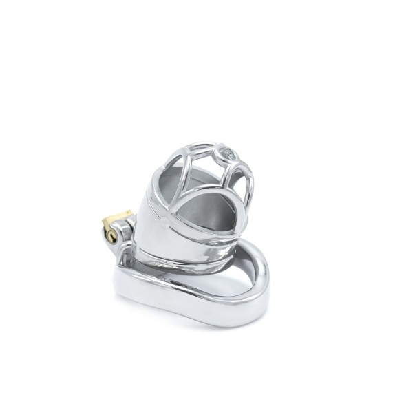 CINTURA DI CASTITA' PICCOLA IN ACCIAIO SHORT CHASTITY DEVICE