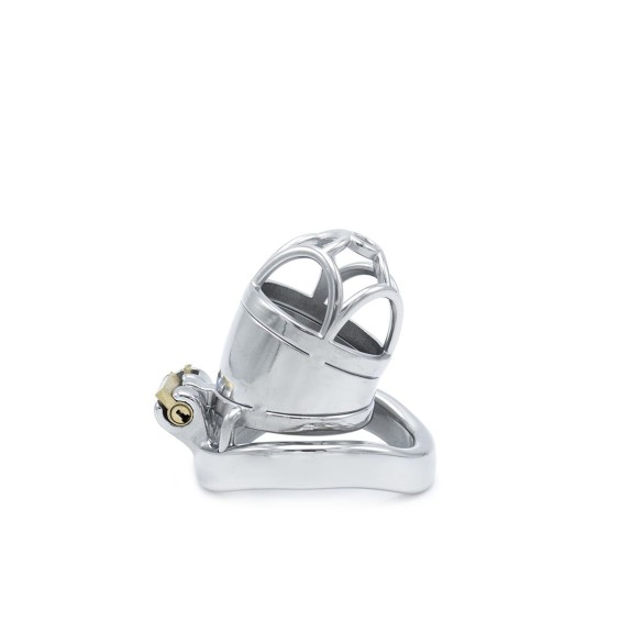 CINTURA DI CASTITA' PICCOLA IN ACCIAIO SHORT CHASTITY DEVICE