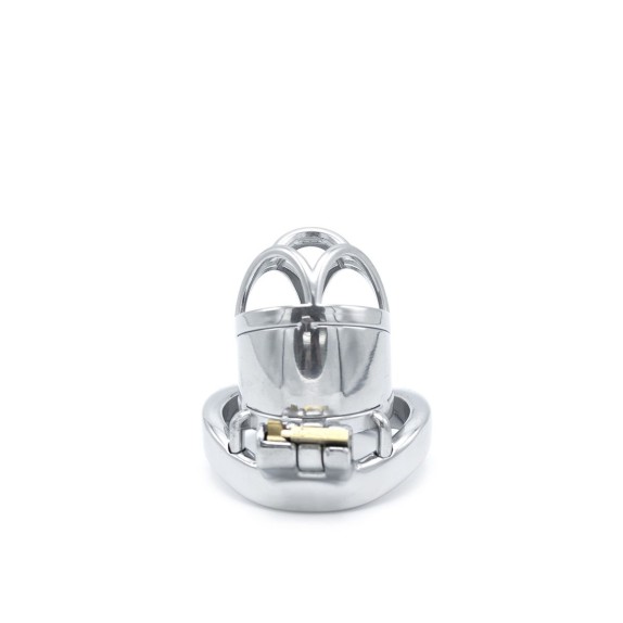 CINTURA DI CASTITA' PICCOLA IN ACCIAIO SHORT CHASTITY DEVICE
