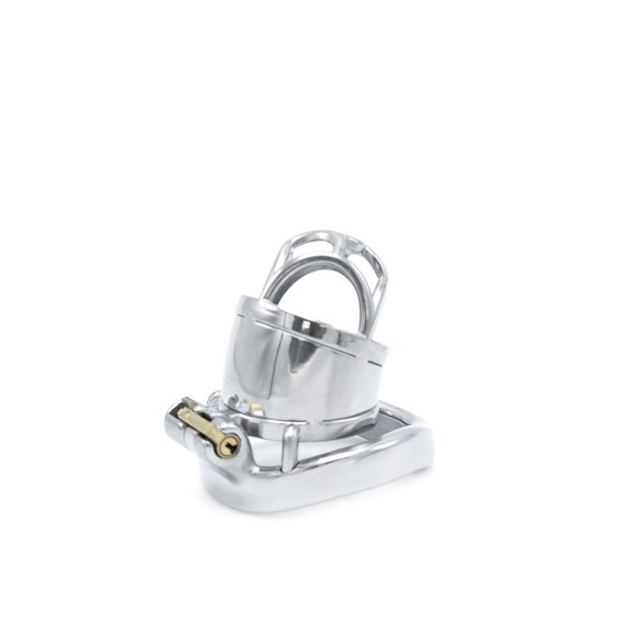 CINTURA DI CASTITA' PICCOLA IN ACCIAIO SHORT CHASTITY DEVICE