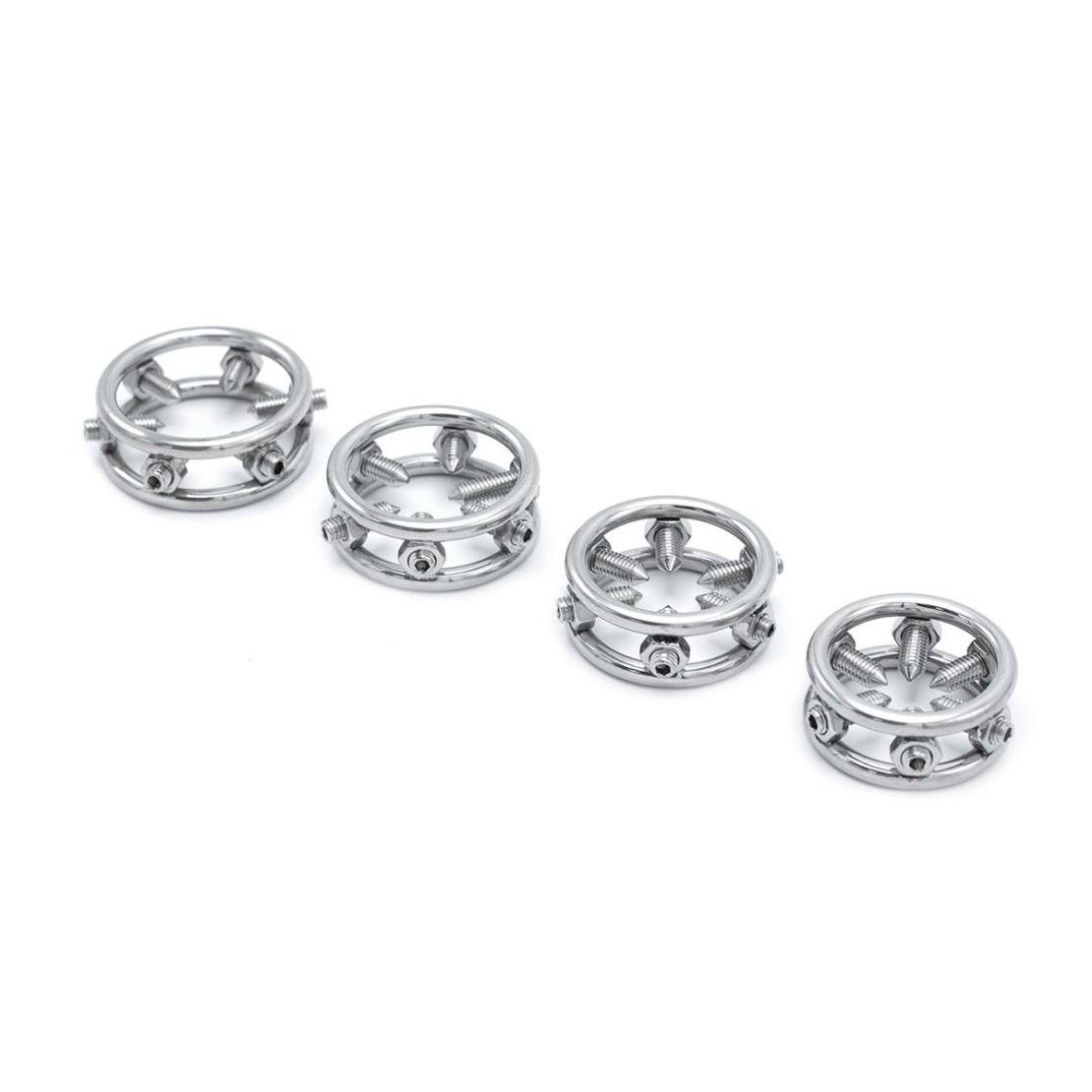 ANELLO IN ACCIAIO PER IL GLANDE CON VITI...