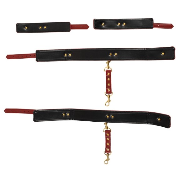 COSTRITTIVO SEXY CON FASCIA PER COSCIA E MANETTE CUFFS BAD KITTY