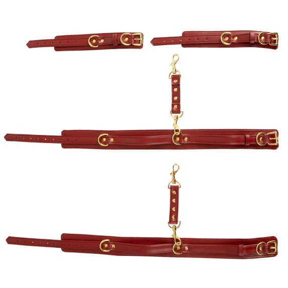 COSTRITTIVO SEXY CON FASCIA PER COSCIA E MANETTE CUFFS BAD KITTY