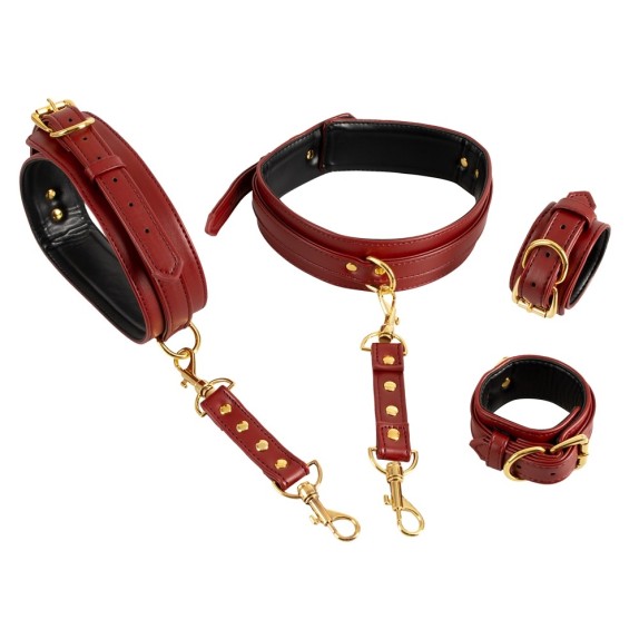 COSTRITTIVO SEXY CON FASCIA PER COSCIA E MANETTE CUFFS BAD KITTY