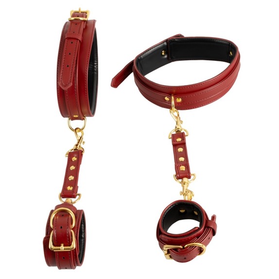 COSTRITTIVO SEXY CON FASCIA PER COSCIA E MANETTE CUFFS BAD KITTY