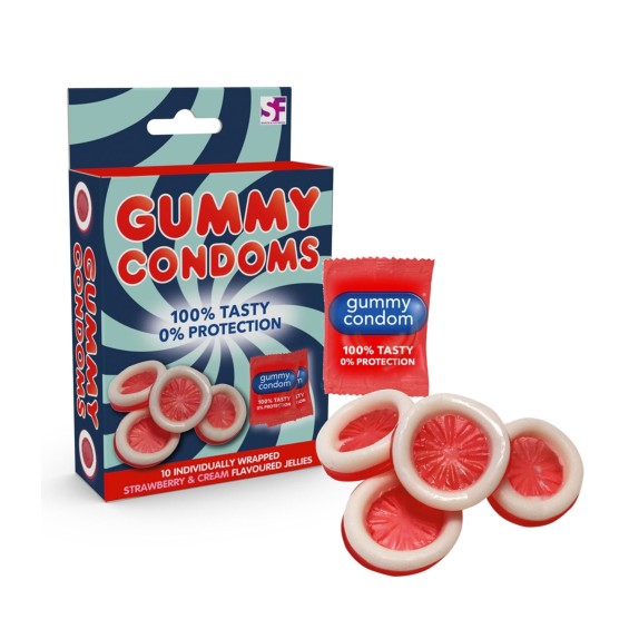 CARAMELLE A FORMA DI PROFILATTICO GUMMY CONDOMS GADGET SCHERZOSO