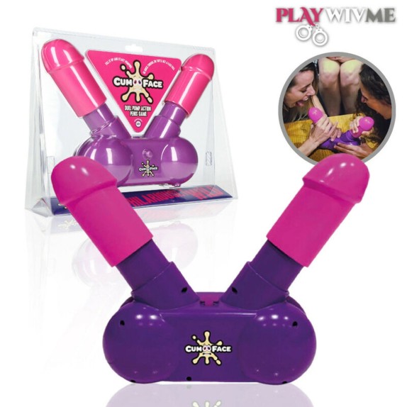 GIOCO SCHERZOSO SEXY CON DUE PENI CUM FACE PARTY