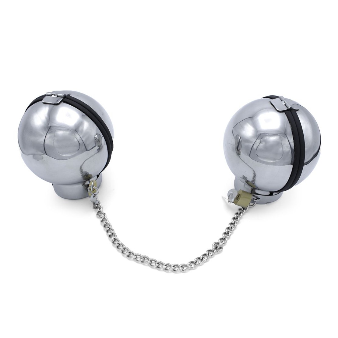 MANETTE A SFERA CHIUSE IN ACCIAIO CLOSED HANDCUFFS