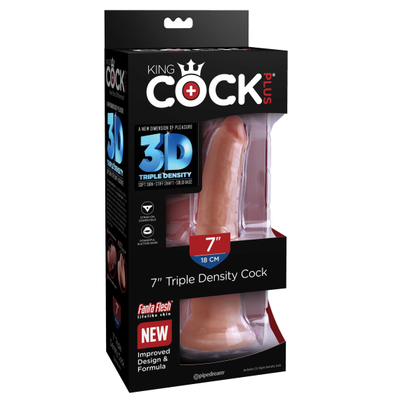 FALLO-DILDO REALISTICO TRIPLA DENSITA' SEX TOY CM. 20 KING COCK
