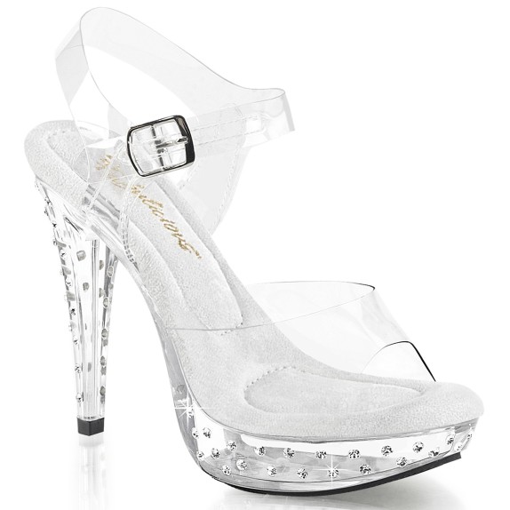 SANDALO SEXY PER DONNA TACCO 12 cm CON STRASS COCKTAIL FABULICIOUS