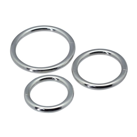 copy of TRE ANELLI FALLICI IN METALLO SEX TOY COCK RING KIT