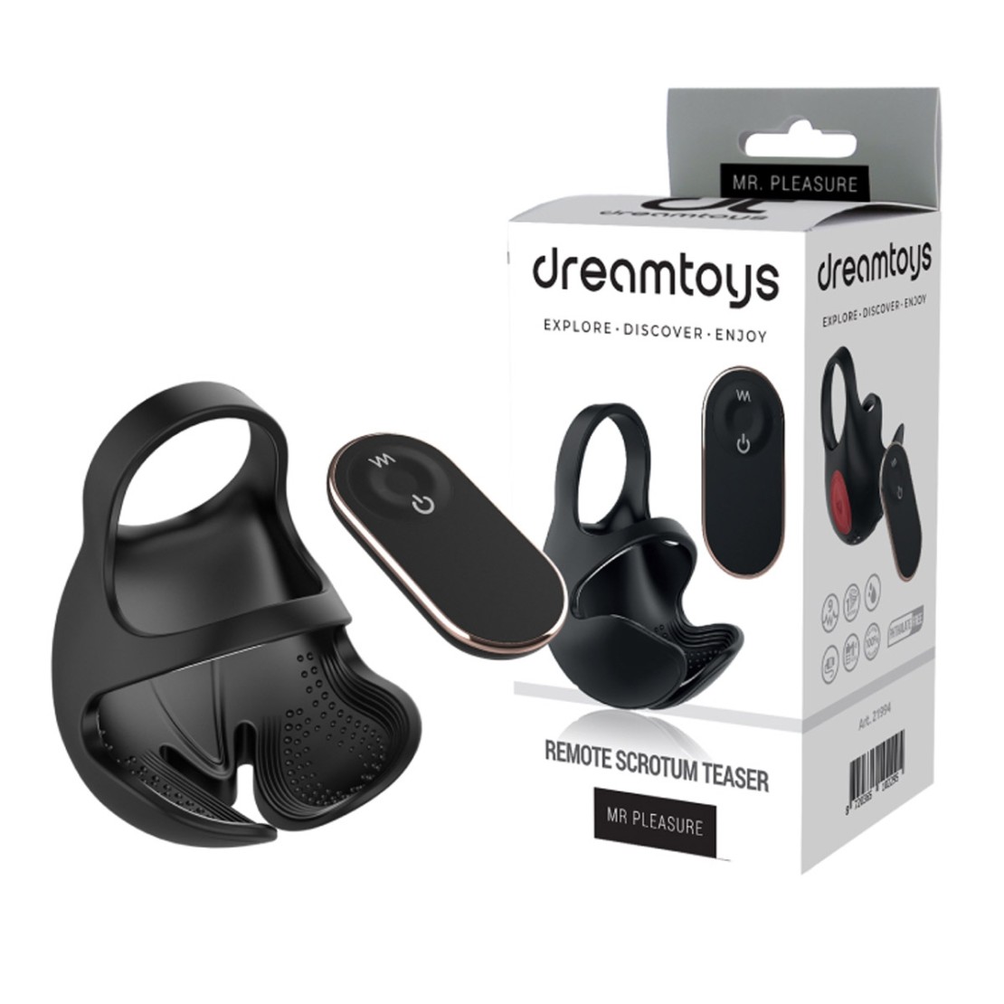 STIMOLATORE VIBRANTE DELLO SCROTO REMOTE...
