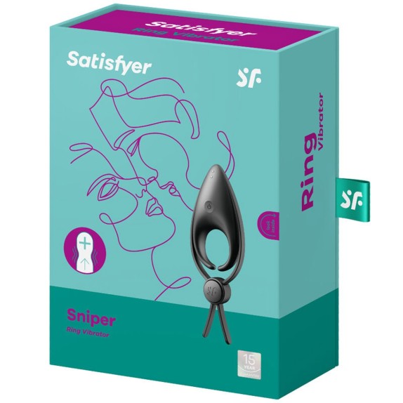 ANELLO DOPPIO VIBRANTE PER GIOCHI DI COPPIA SNIPER RING VIBRATOR