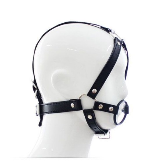APRIBOCCA CON IMBRACATURA PER TESTA HARNESS RING GAG