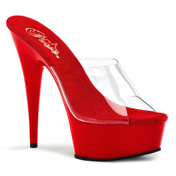 SANDALI SEXY PER DONNA TACCO 15 cm ROSSI DELIGHT PLEASER