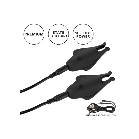 PINZETTE PER CAPEZZOLI VIBRANTI RICARICABILI SEX TOY NIPPLETTES