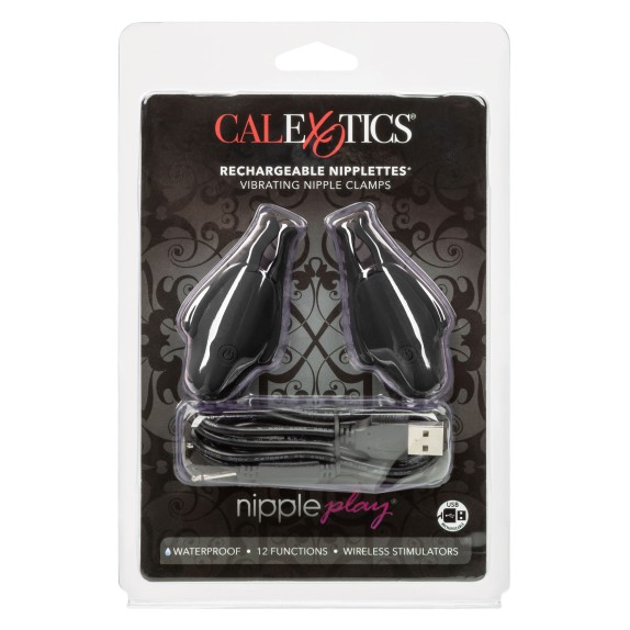 PINZETTE PER CAPEZZOLI VIBRANTI RICARICABILI SEX TOY NIPPLETTES
