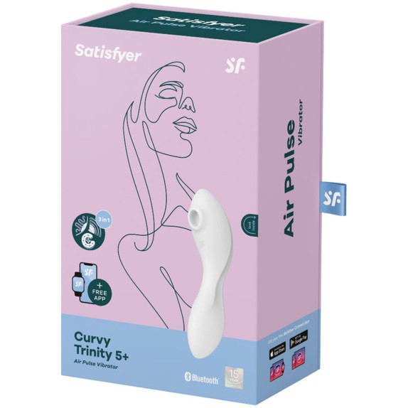 SUCCHIA CLITORIDE E VIBRATORE 2 IN 1 SEX TOY CURVY TRINITY 5+