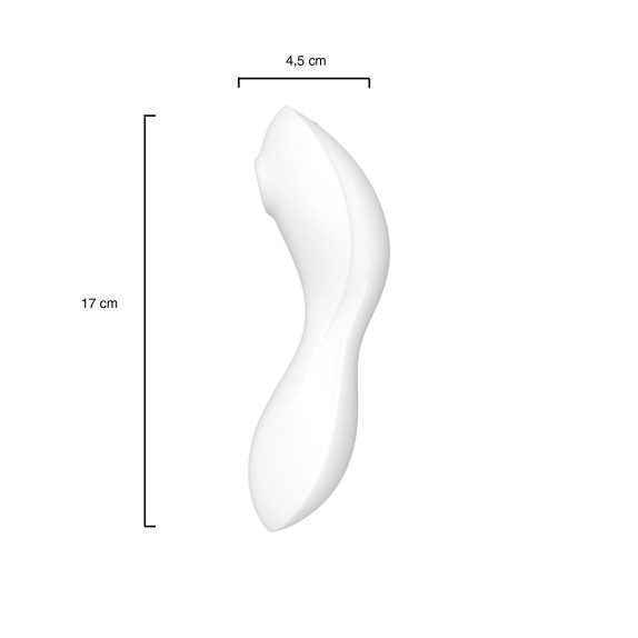 SUCCHIA CLITORIDE E VIBRATORE 2 IN 1 SEX TOY CURVY TRINITY 5+