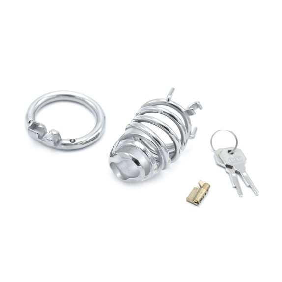 MODERN CHASTITY DEVICE CINTURA GABBIA DI CASTITA' PICCOLA PER UOMO