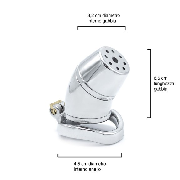 FUTURE TUBE CHASTITY DEVICE CINTURA DI CASTITA' PER UOMO PICCOLA