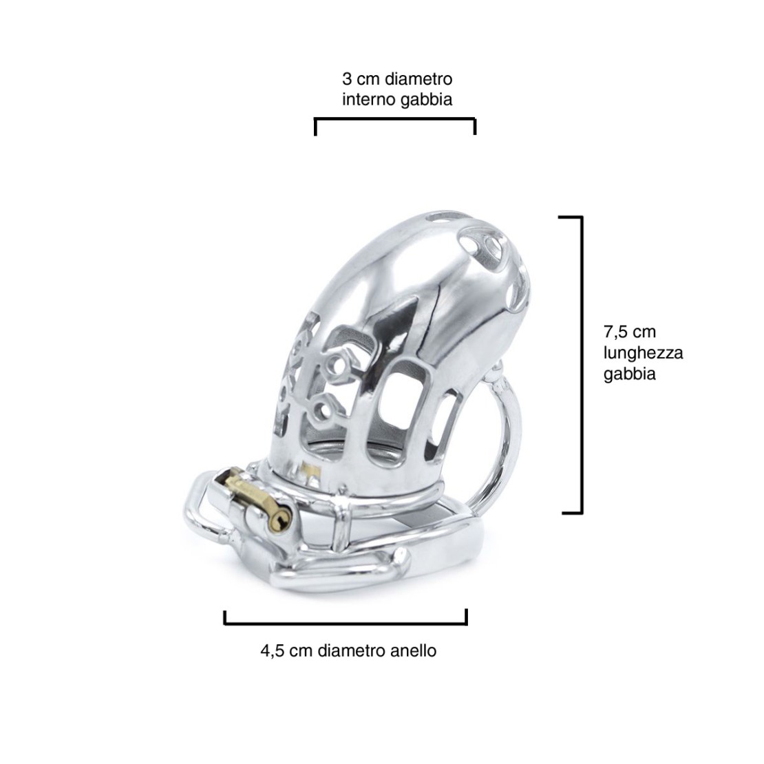 CINTURA DI CASTITA' UOMO BELTED CHASTITY DEVICE...