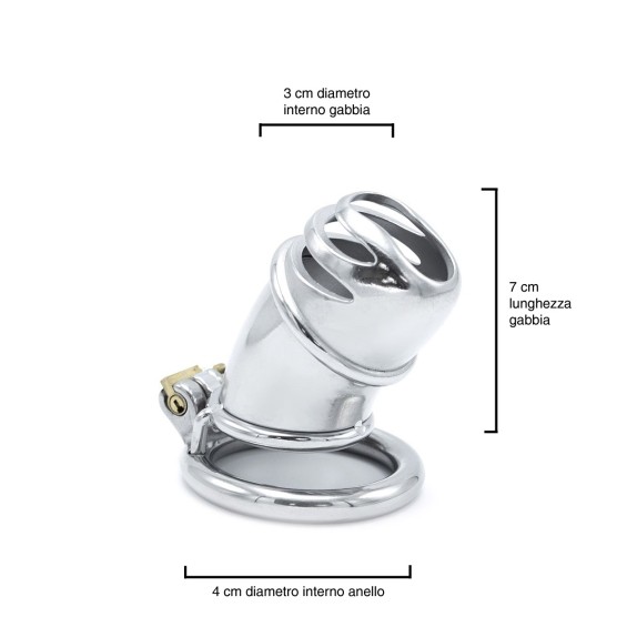 CINTURA DI CASTITA' UOMO MODERN TUBE CHASTITY DEVICE