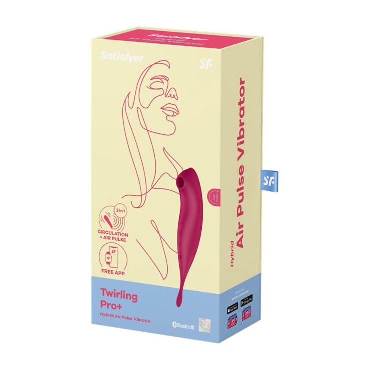 STIMOLATORE CLITORIDEO E VIBRATORE SATISFYER TWIRLING PRO+ 2
