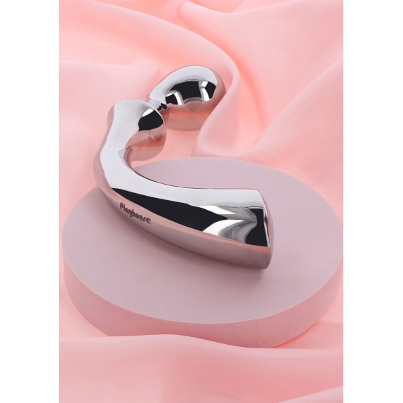 DILDO IN ACCIAIO INOSSIDABILE VAGINALE ANALE RIBBED PLEASURE STEEL WAND