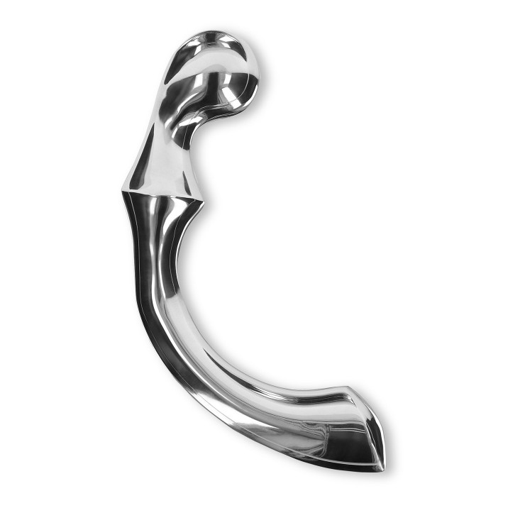 DILDO IN ACCIAIO INOSSIDABILE VAGINALE ANALE RIBBED... 2