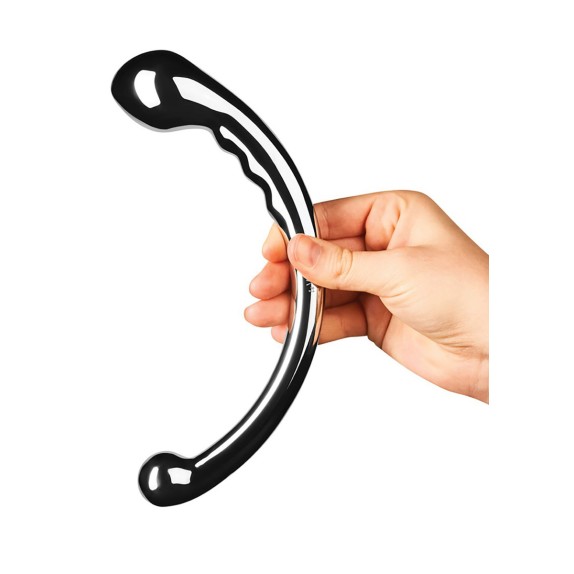 DILDO IN ACCIAIO INOSSIDABILE VAGINALE ANALE LE WAND HOOP
