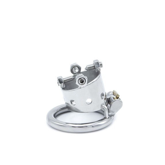 CINTURA DI CASTITA' UOMO CON VITI REGOLABILI TORTURE CHASTITY DEVICE