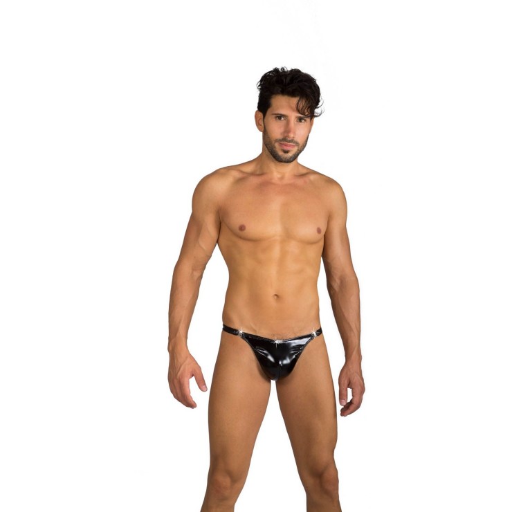 PERIZOMA SEXY MASCHILE IN PVC LUCIDO SGANCIABILE EROS...