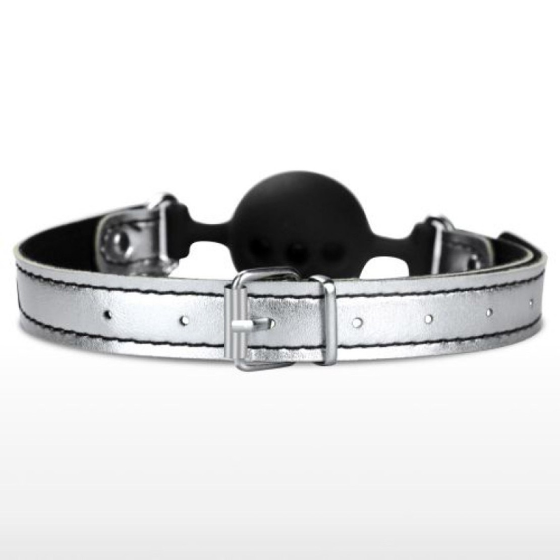 MORSO BALL GAG IN SILICONE CON PINZETTE PER...