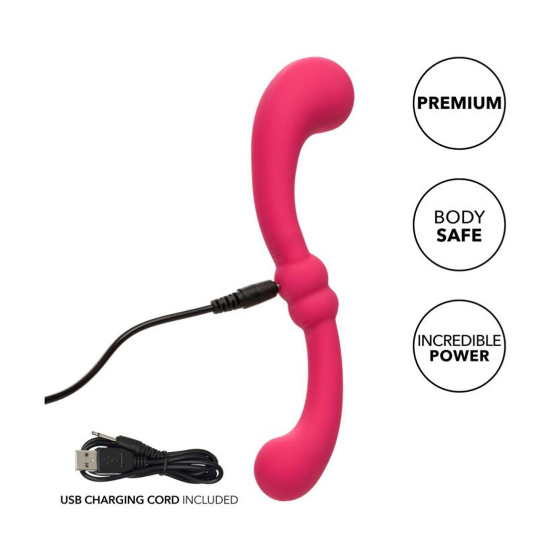VIBRATORE DOPPIA TESTA IN SILICONE LIQUIDO...