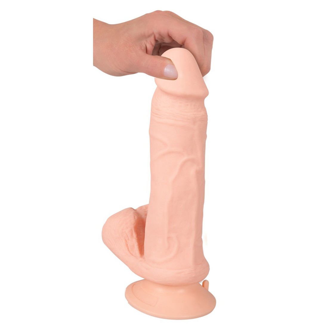 VIBRATORE ULTRA REALISTICO CON TESTICOLI E...