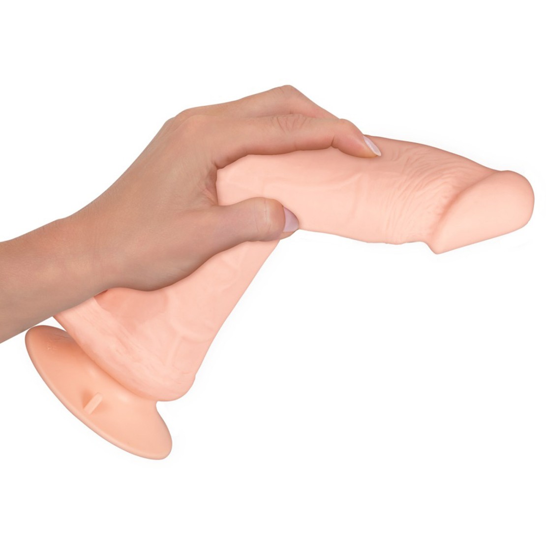 VIBRATORE ULTRA REALISTICO CON TESTICOLI E...