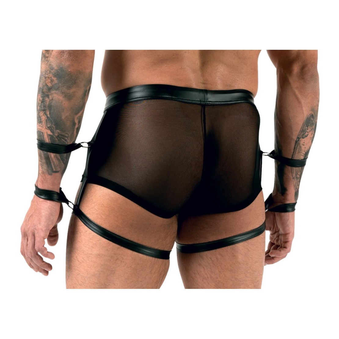BOXER HARNESS SEXY PER UOMO CON DOPPIE MANETTE...