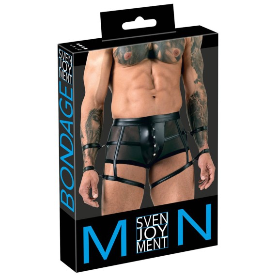 BOXER HARNESS SEXY PER UOMO CON DOPPIE MANETTE SVENJOYMENT