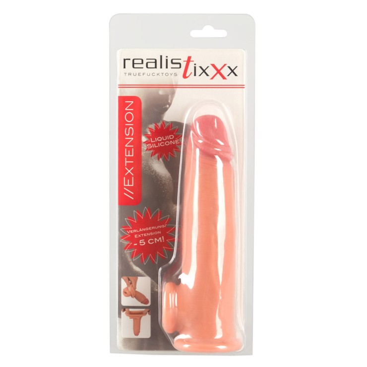 PROLUNGA-GUAINA FALLICA REALISTICA INGRANDIMENTO 5 CM 2