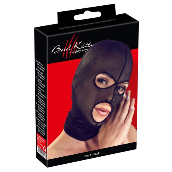 MASCHERA CAPPUCCIO SEXY ELASTICIZZATA HEAD MASK BAD KITTY