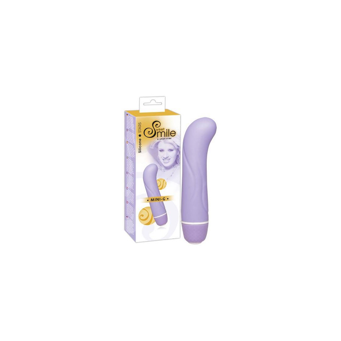 VIBRATORE PICCOLO PUNTO G SMILE LILLA IN SILICONE