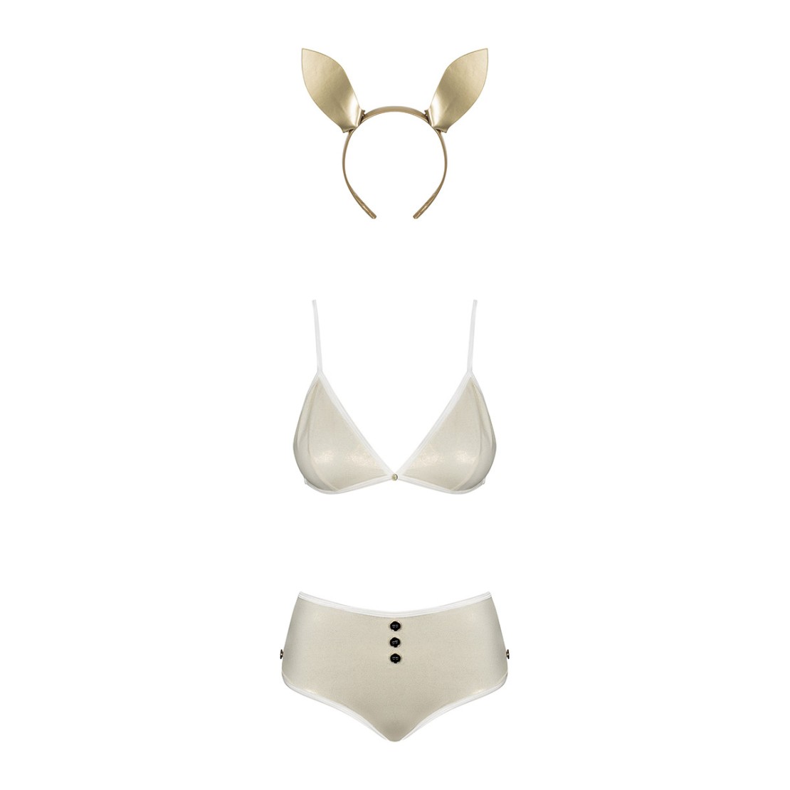 COSTUME SEXY DA CONIGLIETTA DONNA SET 4 PEZZI...