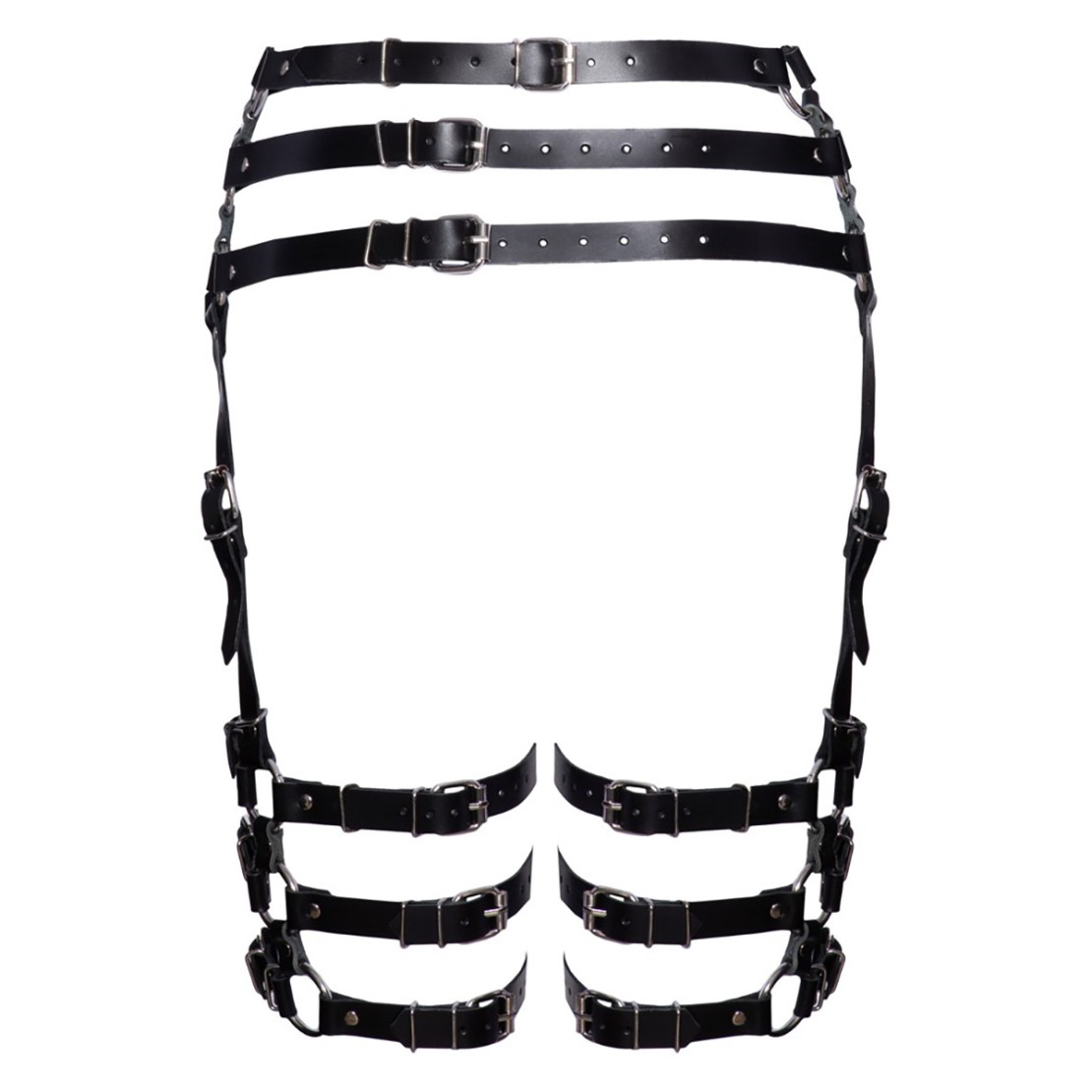 REGGICALZE IN PELLE SEXY PER DONNA HARNESS...
