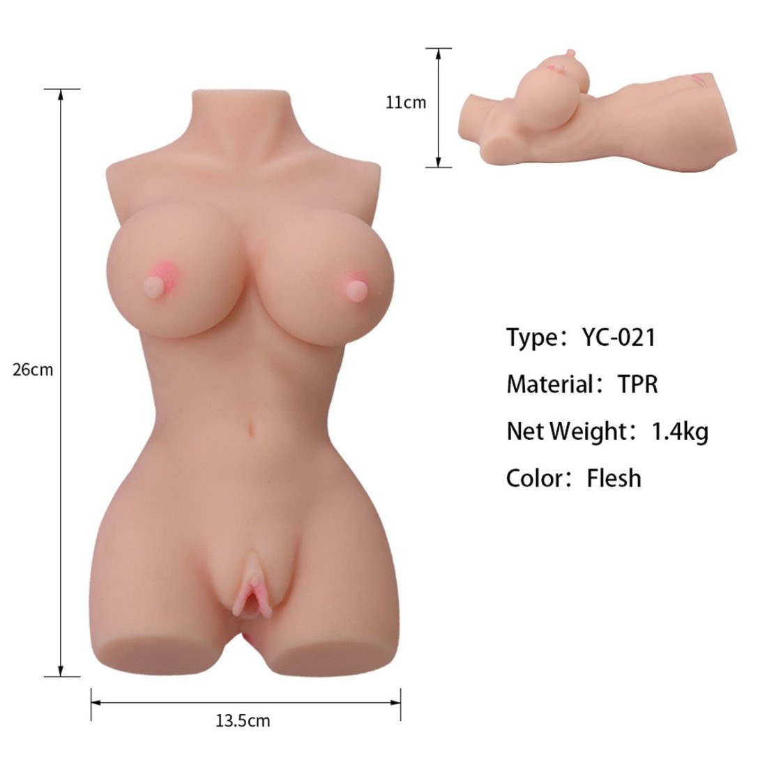 MASTURBATORE UOMO BUSTO DONNA CON SENO E DOPPIO...