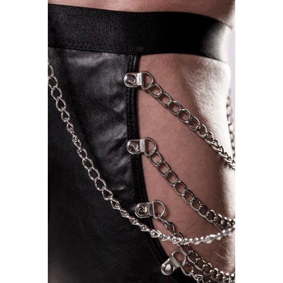 SET 5 PEZZI SEXY PER UOMO EFFETTO BAGNATO CON CATENE