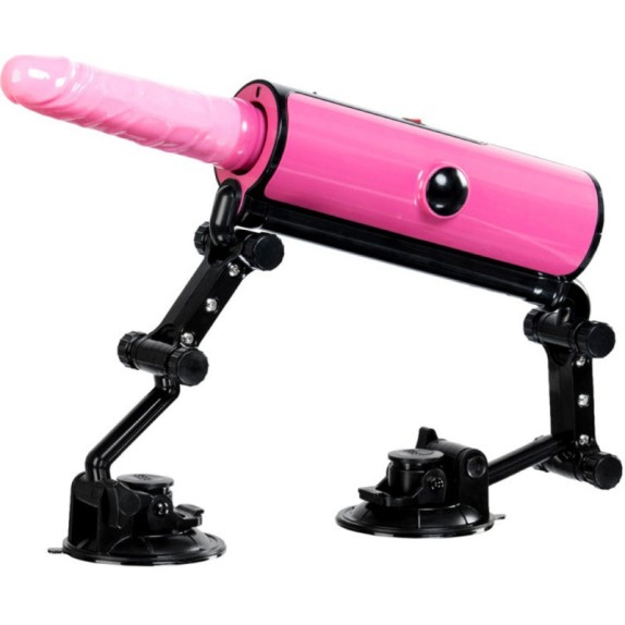 SEX MACHINE PINK PUNK CON DILDO RISCALDANTE VIBRANTE E MOVIMENTO SU E GIU'