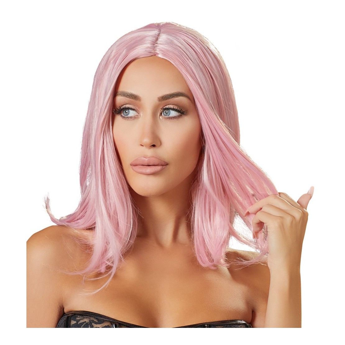 PARRUCCA SEXY CASCHETTO ROSA
