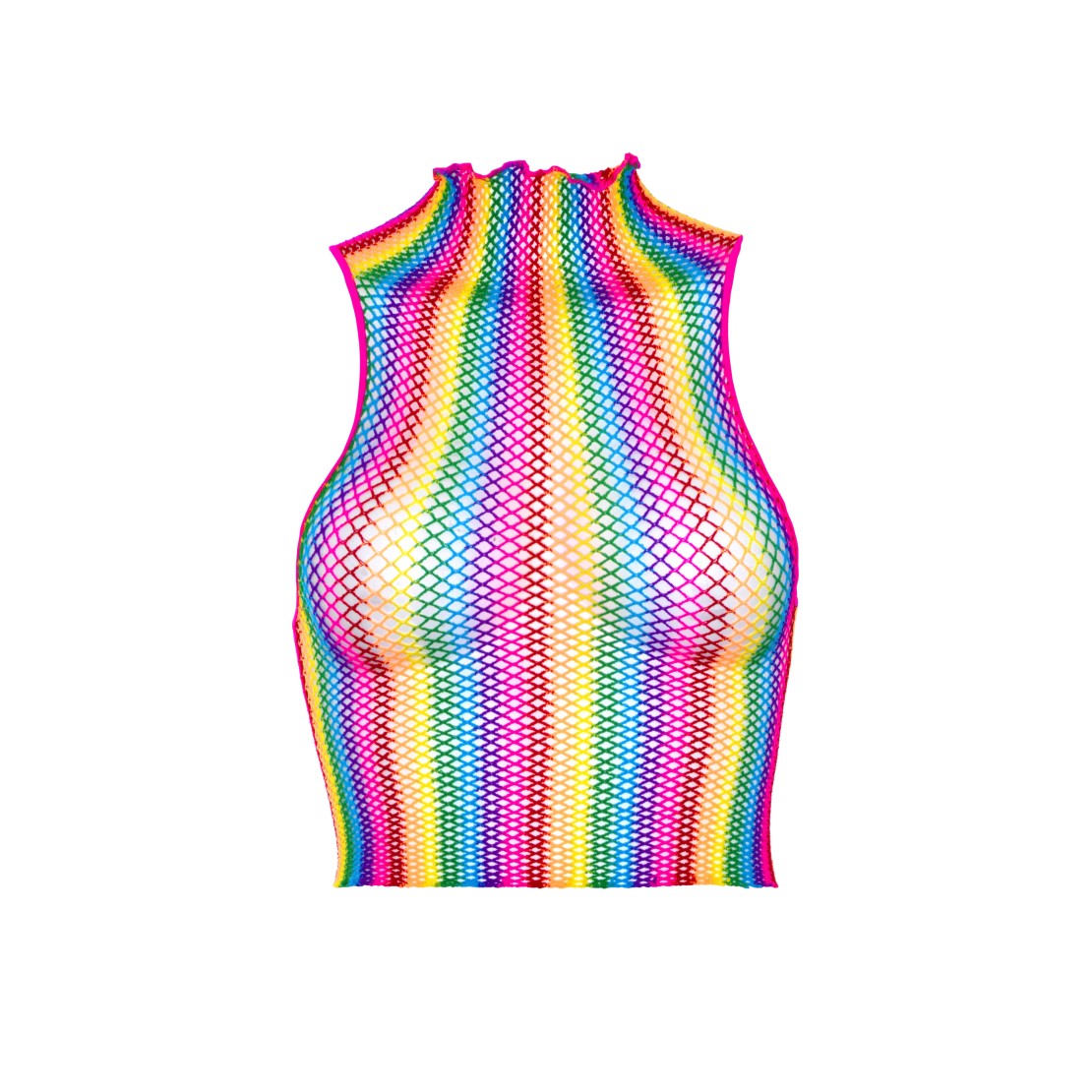 TOP A RETE A COLLO ALTO ARCOBALENO LEG AVENUE
